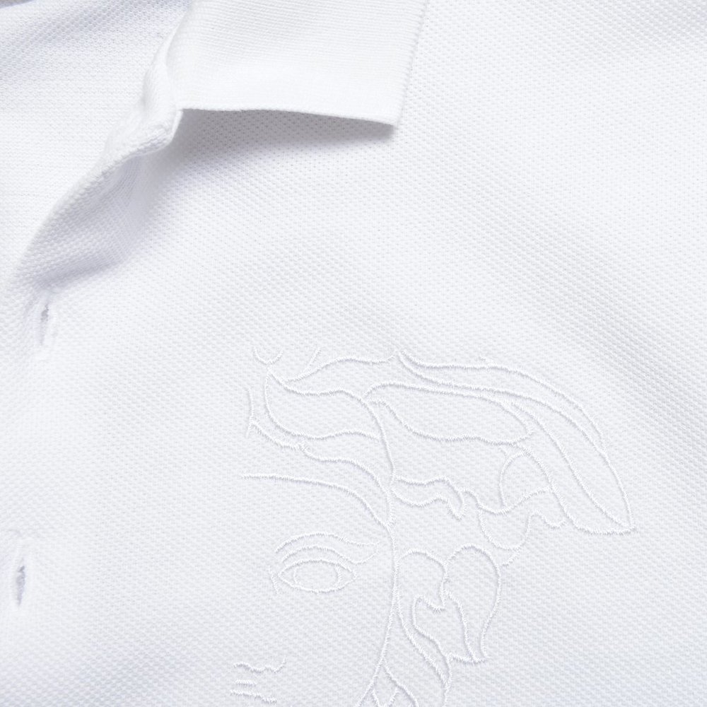Versace Collection Men's White Logo Polo T-Shirt - Picture 5 of 5